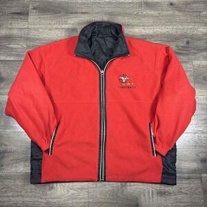 VTG Louisville Cardinals Reversible Jacket Mens L NCAA Pro Player *Flaws*
